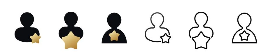 Exclusive member icon solid and line. Premium account Stock Illustration