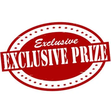 Exclusive prize Illustrazione stock