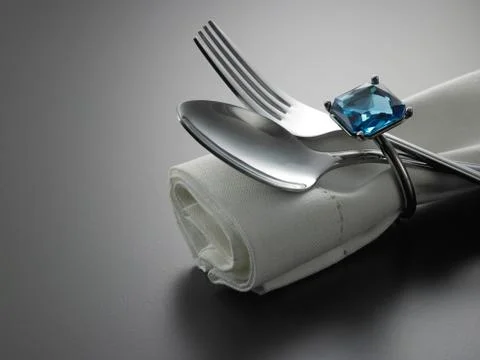 Exclusive propose dinner Foto stock