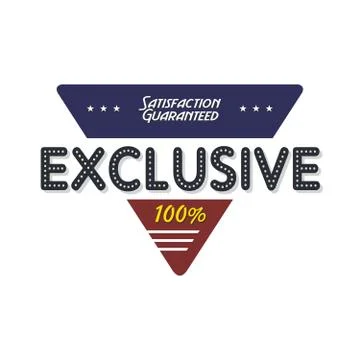 Exclusive quality badge Stock Illustration