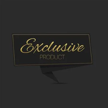 Exclusive quality label template Stock Illustration