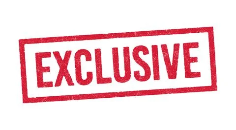 Exclusive red ink stamp Stock Illustration