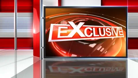 Exclusive red Virtual studio Illustrazione stock