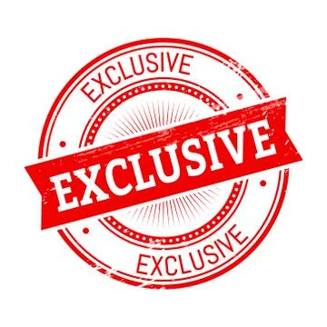 Exclusive round stamp Stock Illustration