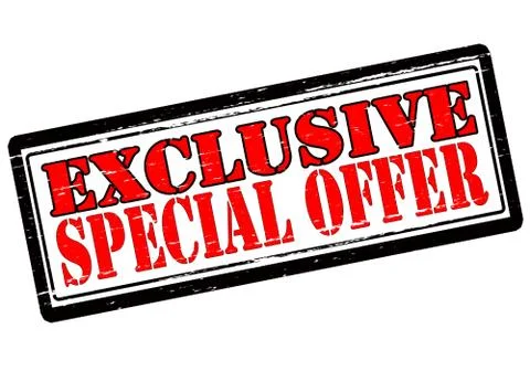 Exclusive special offer Stock Illustration