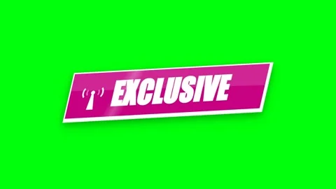 Exclusive Text Animation on Green Screen Background. Stock Footage 336619890