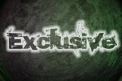 Exclusive text on background Stock Illustration