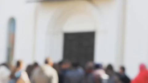 Excursion ancient church   background architecture Stock Footage 107635648