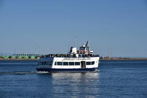 Excursion boat in LA Harbor Stock Photos