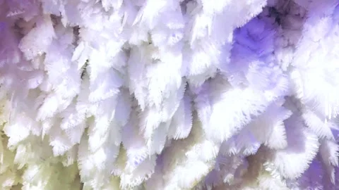 Excursion to the dark ice cave in winter.  Vídeos de archivo 250527635