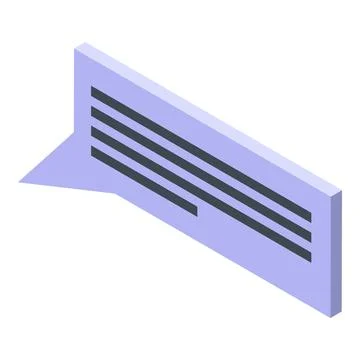 Excursion guide chat icon, isometric style Stock Illustration