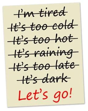 Excuses Illustrazione stock