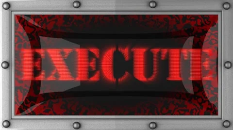 Execute on led Vídeos de archivo 8714970