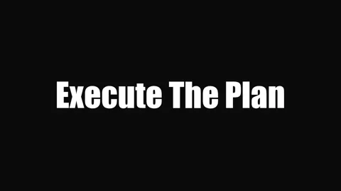 Execute The Plan Motivational Text Animation Video stock 340095477