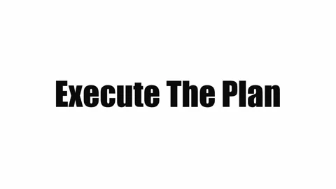 Execute The Plan Motivational Text Animation 動画素材 340095480