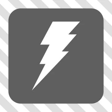 Execute Rounded Square Button Illustrazione stock