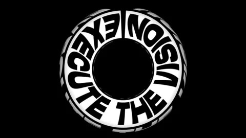 Execute the vision text rotating in 3D spherical motion 動画素材 337898499