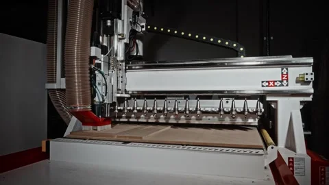 Executing Precise Routing And Engraving On Wood Surfaces To Produce Decorative Stock Footage 323792445