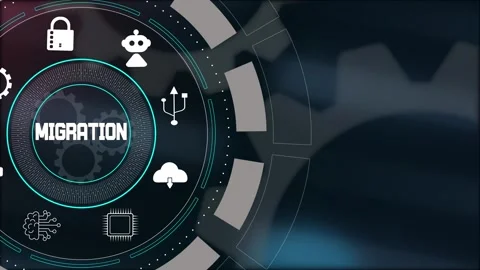 Executing seamless data migration to cloud environments with advanced techn.. Stock Footage 324777024