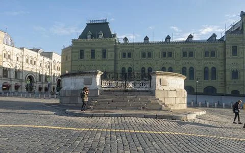 Execution Ground - a historical monument in Moscow on Red Square 库存照片