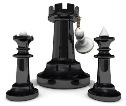 Execution of the white pawn Stock-Illustration
