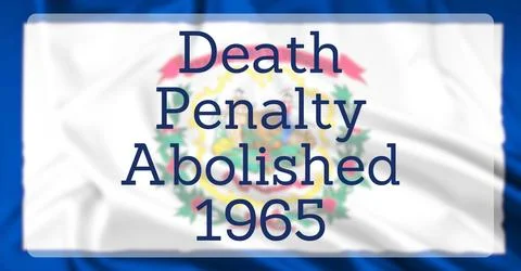 Executions Abolished Over State Flag Stock Illustration