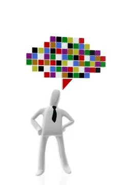 Executive and Communication symbol Stock Illustration