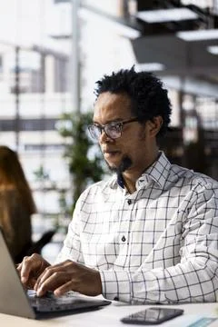 Executive assistant at a multinational company work on next big business project Stock Photos