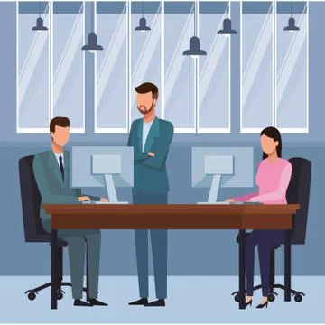 Executive business cartoon イラスト素材