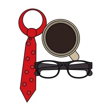 Executive business work objects cartoon イラスト素材