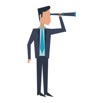Executive businessman avatar Illustrazione stock