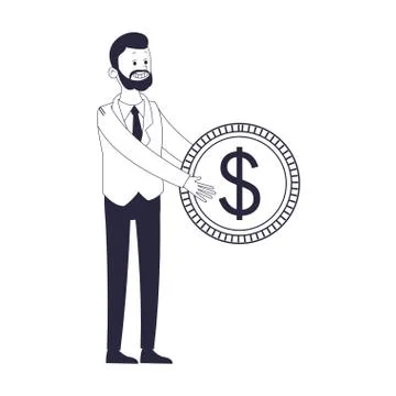 Executive businessman cartoon イラスト素材