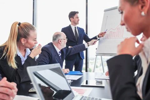 Executive giving a presentation Stock Photos