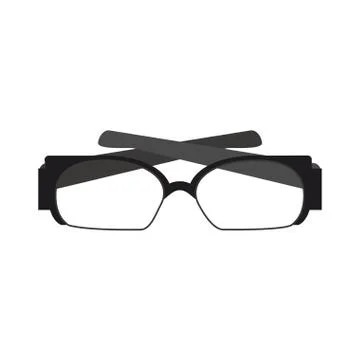 Executive glasses cartoon Stock Illustration