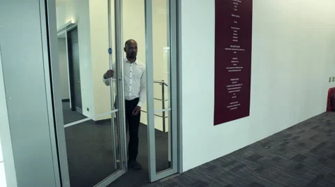 Executive greeting Business man Stock Footage 59400314