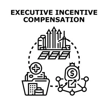 Executive incentive compensation strategy for business growth Stock Illustration