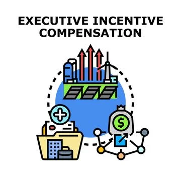 Executive incentive compensation strategy for business growth Stock Illustration