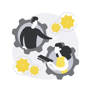 Executive jobs abstract concept vector illustration. Stock Illustration