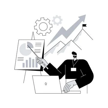 Executive jobs abstract concept vector illustration. Stock Illustration
