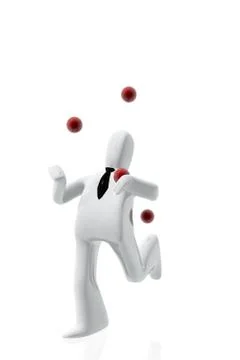 Executive juggling Stock Illustration