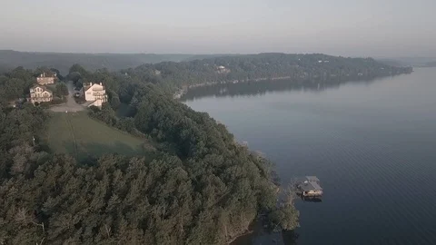 Executive lake homes 2 Stock Footage 109246785