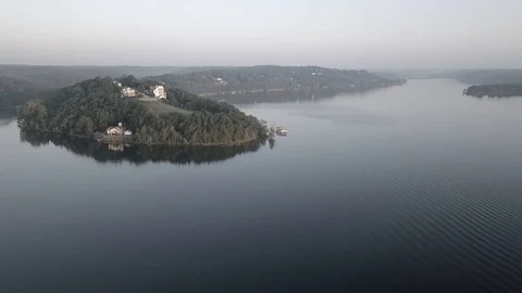 Executive lake homes Stock Footage 109246778