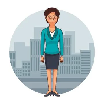 Executive lawyer cartoon Illustrazione stock