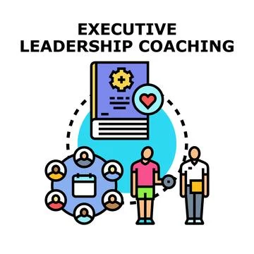 Executive leadership coaching developing professional skills Stock Illustration