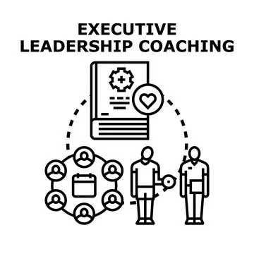 Executive leadership coaching developing professional skills Stock Illustration
