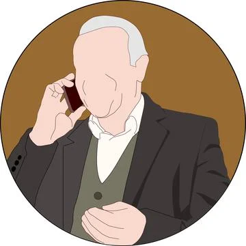 Executive Man Flat Vector Illustration 2 Stock Illustration