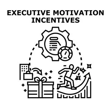 Executive motivation incentives concept vector illustration Stock Illustration