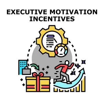 Executive motivation incentives concept vector illustration Stock Illustration