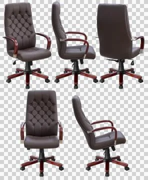 Executive office chair isolated on white background Stock Photos