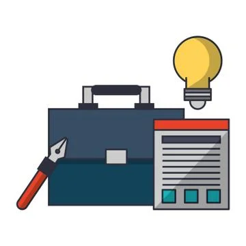 Executive office elements cartoon イラスト素材